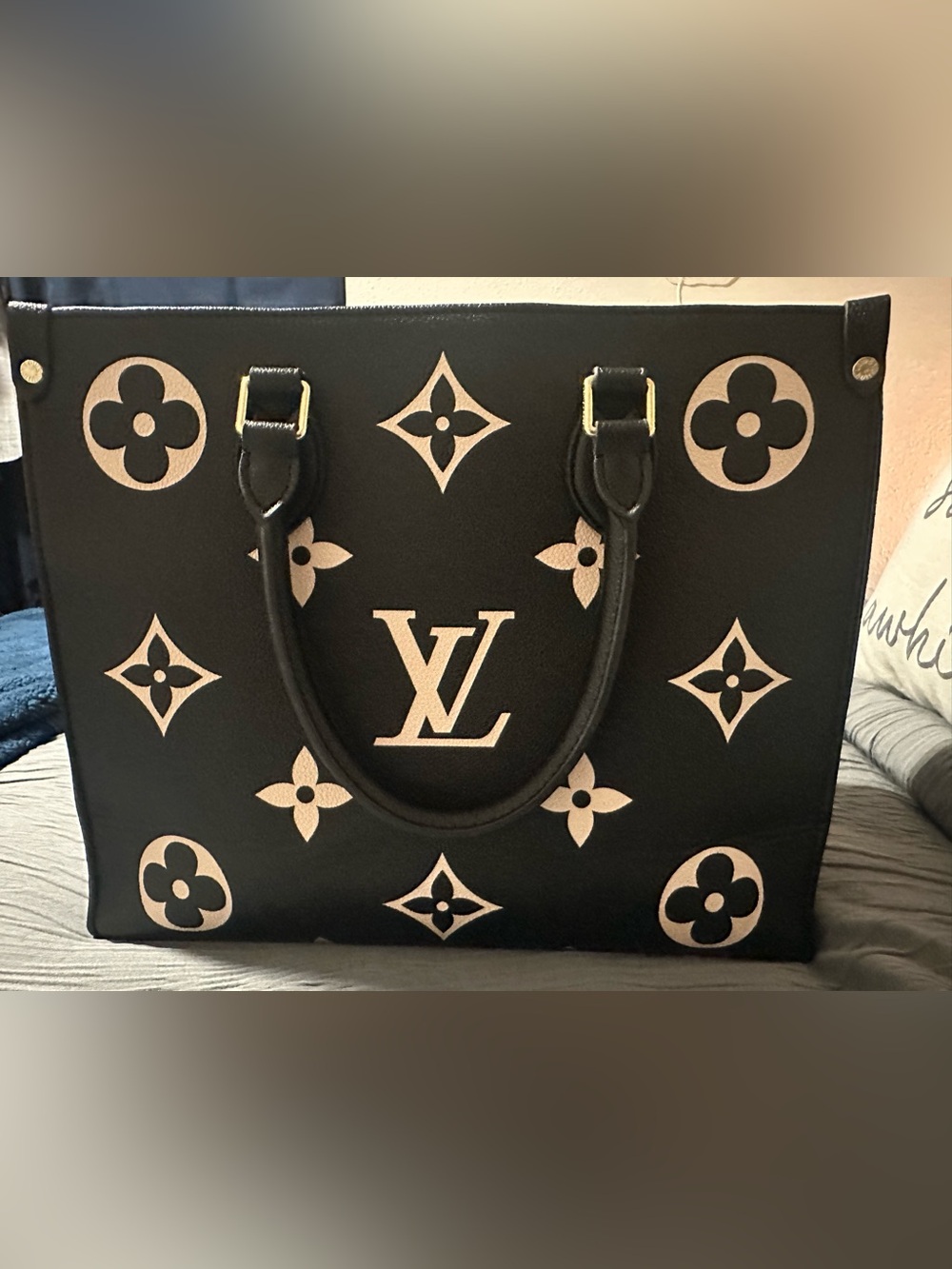 Black & Cream Tote